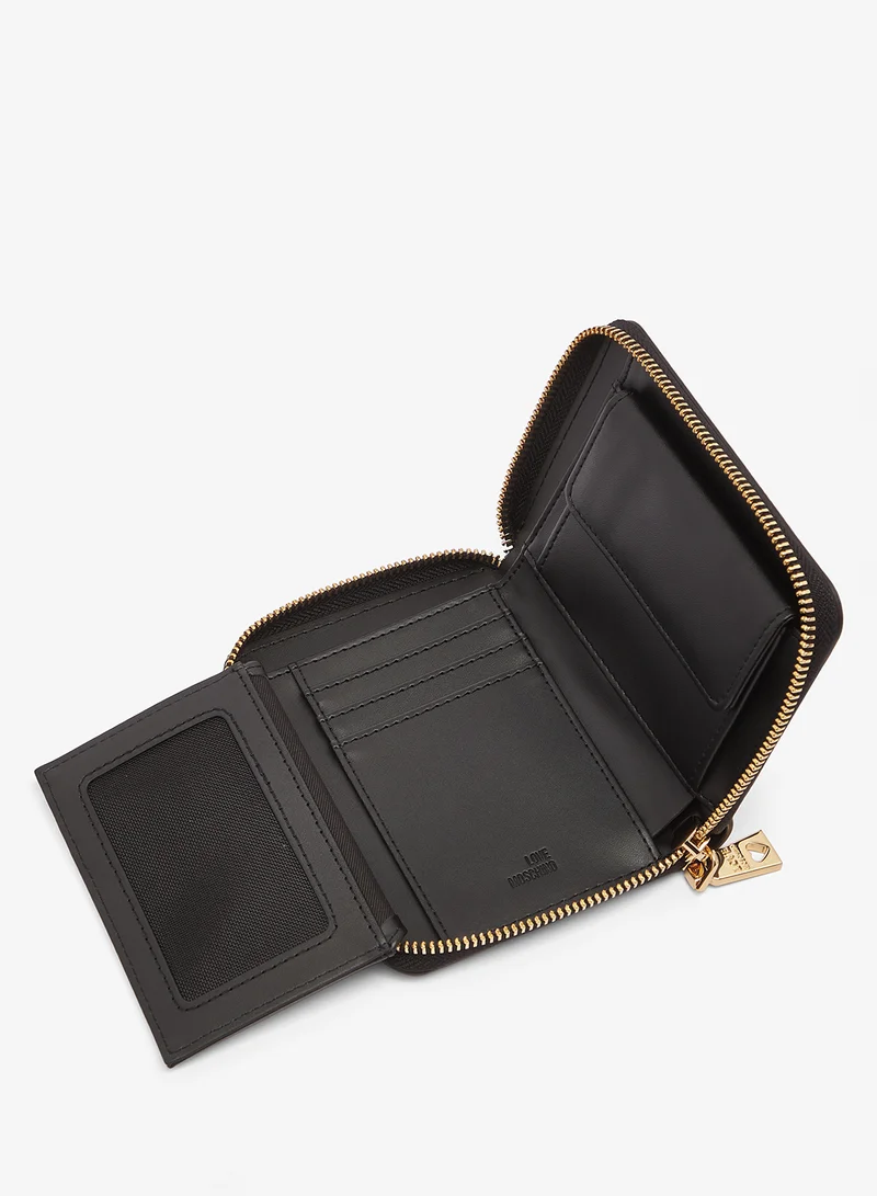 Love Moschino  Heart Turnlock PU Wallet for Women | Best Price UAE